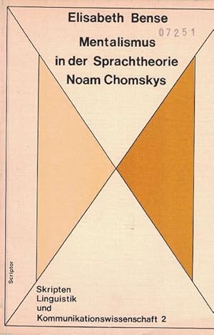 Bild des Verkufers fr Mentalismus in der Sprachtheorie Noam Chomskys. zum Verkauf von La Librera, Iberoamerikan. Buchhandlung