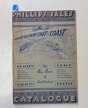 Phillip's Sales. Wholesale Catalogue. [w/ prophylactic price list]