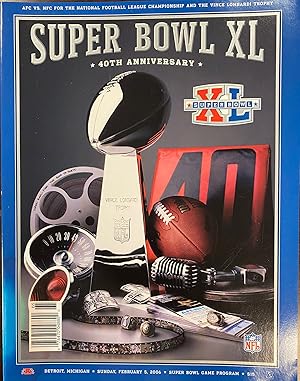 Seller image for Super Bowl XL Game Program for sale by BookMarx Bookstore