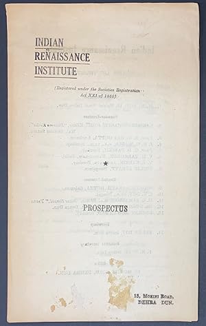 Indian Renaissance Institute: Prospectus