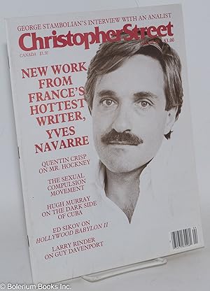 Seller image for Christopher Street: vol. 8, #4, whole issue #88, May 1984 [misnumbered as #3 and whole issue 87]: Yves Navarre for sale by Bolerium Books Inc.