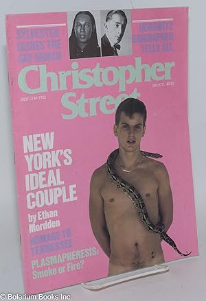 Bild des Verkufers fr Christopher Street: vol. 6, #11, issue #71, December 1982; Sylvester Dishes the Gay World zum Verkauf von Bolerium Books Inc.