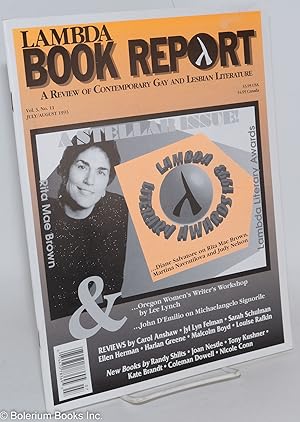 Image du vendeur pour Lambda Book Report: a review of contemporary gay & lesbian literature vol. 3, #11, July/August 1993: Lambda Literary Awards mis en vente par Bolerium Books Inc.