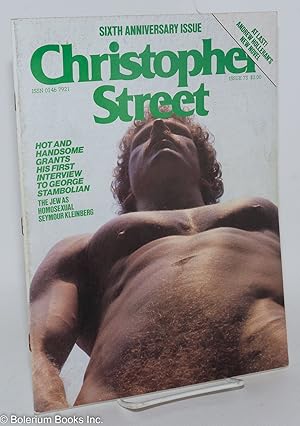 Bild des Verkufers fr Christopher Street: vol. 7, #1, issue #73, February 1983; George Stambolian Interviews Hot & Handsome Man zum Verkauf von Bolerium Books Inc.