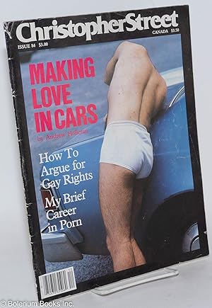 Seller image for Christopher Street: vol. 7, #12, whole issue #84, January 1984: Making Love in Cars for sale by Bolerium Books Inc.