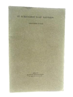 Bild des Verkufers fr St Luke's Debt to St Matthew zum Verkauf von World of Rare Books