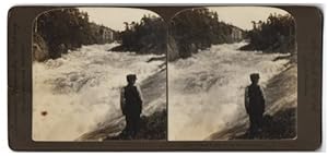 Stereo-Fotografie American Stereoscopic Co., New York / NY, Ansicht Trollhättan, The Roarding Rap...