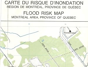 Carte du risque d'inondations - Flood Risk Map. - Région de Montréal