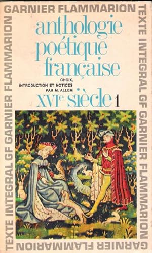 Anthologie poétique française XVI° siècle 1