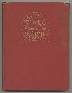 Bild des Verkufers fr Who's Who in Major League Base Ball zum Verkauf von Between the Covers-Rare Books, Inc. ABAA