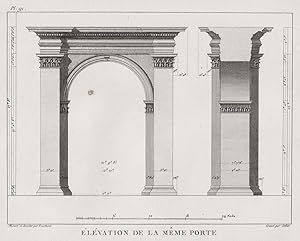 Image du vendeur pour Elevation de la Meme Porte" - Milas Mugla province port architecture Architektur Turkey Trkei mis en vente par Antiquariat Steffen Vlkel GmbH