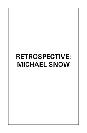 Seller image for Retrospective: Michael Snow for sale by Reilly Books