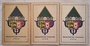 Bild des Verkufers fr Schleswig-Holsteinischer Heimatkalender 1963, 1964 und 1966. (3 Bcher). zum Verkauf von KULTur-Antiquariat