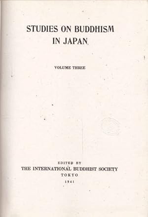 Studies on Buddhism in Japan: Volume Three