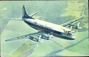Ansichtskarte / Postkarte Französisches Passagierflugzeug, Air France, Vickers Viscount