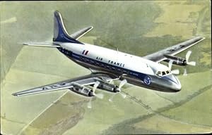 Ansichtskarte / Postkarte Französisches Passagierflugzeug, Air France, Vickers Viscount