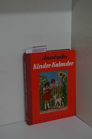 Bild des Verkufers fr Auerbachs Kinder-Kalender. 65.Jahrgang. zum Verkauf von ralfs-buecherkiste