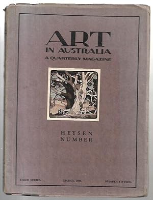 Imagen del vendedor de Art in Australia. A Quarterly Magazine. Heysen Number. a la venta por City Basement Books