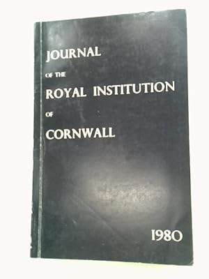 Seller image for Journal of the Royal Institution of Cornwall New Series Vol VIII Part 3 for sale by World of Rare Books