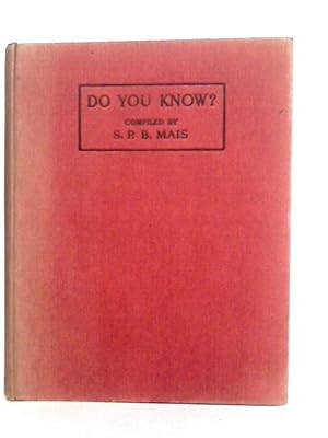 Imagen del vendedor de Do You Know? a la venta por World of Rare Books