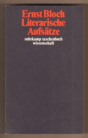 Bild des Verkufers fr Literarische Aufstze. (= Werkausgabe Band 9. Suhrkamp-Taschenbuch Wissenschaft 558.) zum Verkauf von Antiquariat Neue Kritik