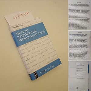 Theogonie. Werke und Tage. Mit einer Einführung und einem Register von Ernst Günther Schmidt. Gri...