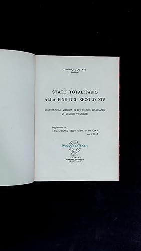 Stato Totalitario alla Fine del Secolo XIV.