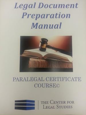 Seller image for Legal Document Preparation Manual for sale by Pieuler Store