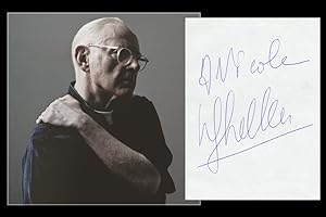 Image du vendeur pour William Sheller - Rare page de carnet ddicace + Photo - Paris 1995 mis en vente par PhP Autographs
