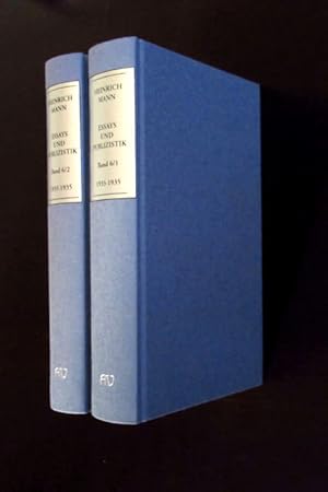 Immagine del venditore per Essays und Publizistik. Kritische Gesamtausgabe. Band 6/1 und 6/2. Februar 1933 bis 1935. venduto da Verlag + Antiquariat Nikolai Lwenkamp