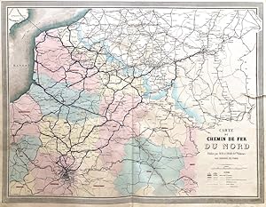 CHEMIN DE FER - Carte du Chemin de Fer du Nord [Francia]