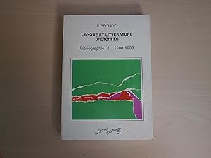 Imagen del vendedor de LANGUE ET LITTERATURE BRETONNES BIBLIOGRAPHIE II 1983 1988 a la venta por Le temps retrouv