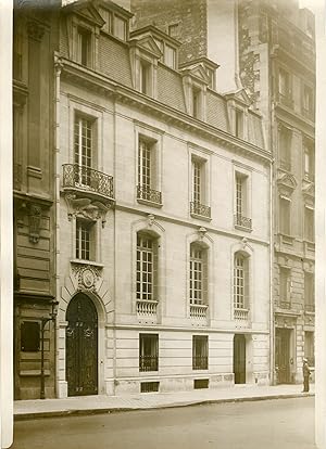 "PERSHING HALL nouveau G.Q.G. de l' AMERICAN LEGION à PARIS 1931" Photo de presse originale G. DE...