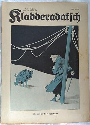 Bild des Verkufers fr Kladderadatsch, 22. Februar 1931. (84. Jahrang, Nr.8) zum Verkauf von Versandantiquariat Karin Dykes