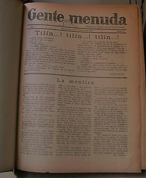 GENTE MENUDA. Suplemento infantil, anexo a Las Noticias. Barcelona, Año I 1928 completo. 48 números