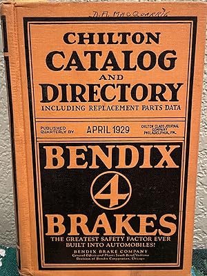 Chilton Catalog and Directory Including Replacement Parts Data