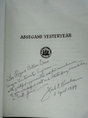 Imagen del vendedor de Absegami Yesteryear a la venta por World of Rare Books