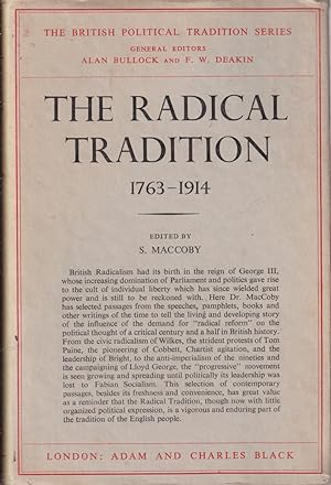 Seller image for The English Radical Tradition 1763-1914 (Book 5 in the The British Tradition Series) for sale by Jonathan Grobe Books
