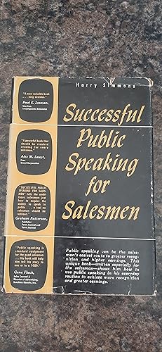 Imagen del vendedor de Success Public Speaking for Salesmen a la venta por Darby Jones