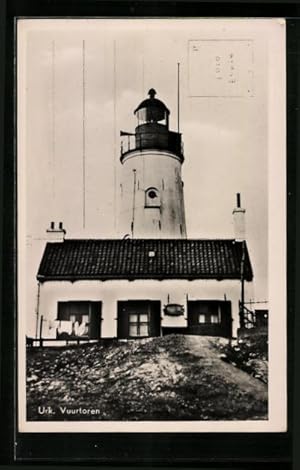 Ansichtskarte Urk, Vuurtoren, Leuchtturm