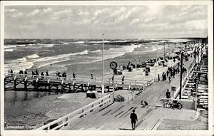 Bild des Verkufers fr Ansichtskarte / Postkarte Selenogradsk Ostseebad Cranz Ostpreuen, Strandpartie, Promenade zum Verkauf von akpool GmbH