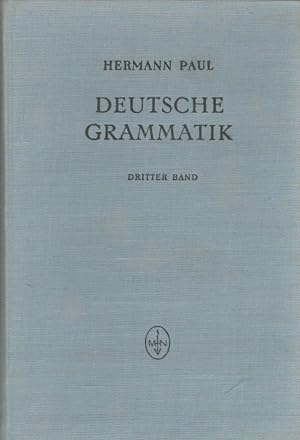 Deutsche Grammatik III - Syntax (1. Hälfte)