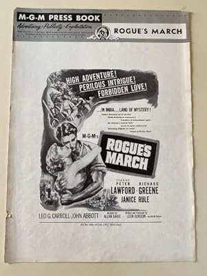 Seller image for Rogue's March Pressbook 1953 Peter Lawford, Richard Greene for sale by AcornBooksNH