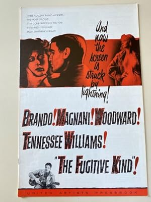 Immagine del venditore per The Fugitive Kind Pressbook 1960 Marlon Brando, Anna Magnani, Joanne Woodward venduto da AcornBooksNH