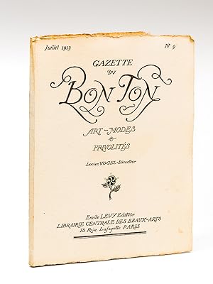 Bild des Verkufers fr Gazette du Bon Ton. Art - Modes & Frivolits. Juillet 1913 - Numro 9 zum Verkauf von Librairie du Cardinal