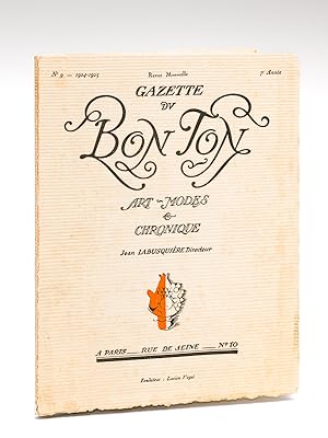 Image du vendeur pour Gazette du Bon Ton. Art - Modes & Chronique. 1924-1925 - 7e Anne - Numro 9 - Revue Mensuelle mis en vente par Librairie du Cardinal