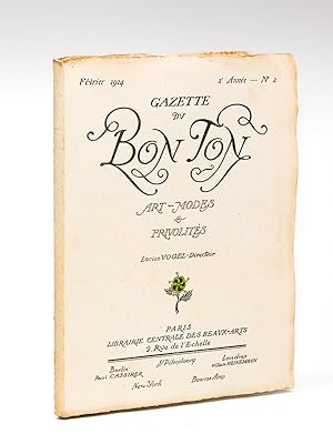 Imagen del vendedor de Gazette du Bon Ton. Art - Modes & Frivolits. Fvrier 1914 - 2e Anne - Numro 2 a la venta por Librairie du Cardinal