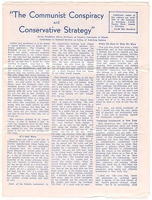 The Communist Conspiracy and Conservative Strategy