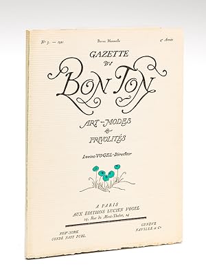 Bild des Verkufers fr Gazette du Bon Ton. Art - Modes & Frivolits. Anne 1921 - 4e Anne - Numro 3 - Revue Mensuelle zum Verkauf von Librairie du Cardinal