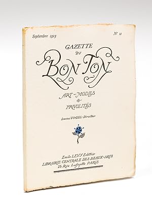 Imagen del vendedor de Gazette du Bon Ton. Art - Modes & Frivolits. Septembre 1913 - Numro 11 a la venta por Librairie du Cardinal